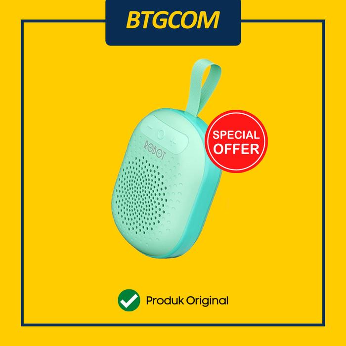 Gambar ROBOT RB20 TWS SPEAKER BLUETOOTH 5.1 MINI PORTABLE WITH RGB - BLUE dari btgcom undefined Tokopedia