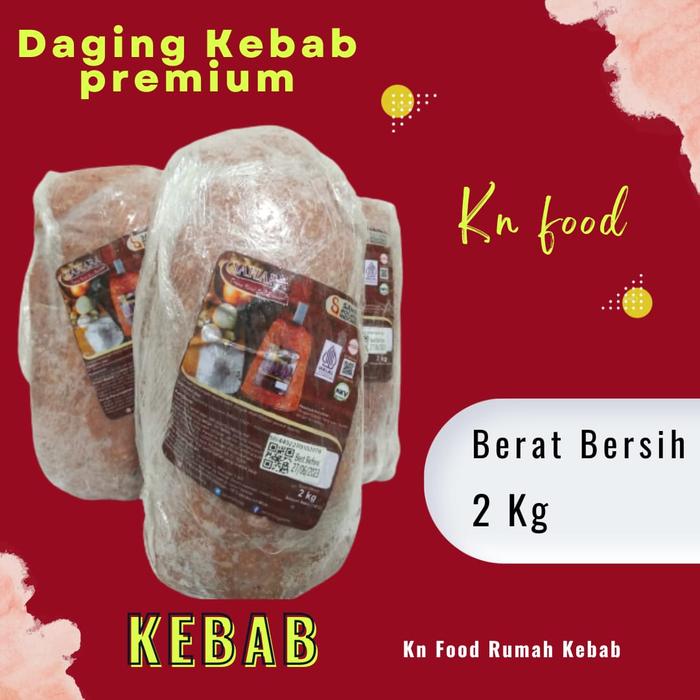 Gambar Daging Kebab Tanpa Tiang - DGPREM2KG dari KaEn Food Rumah Kebab undefined Tokopedia