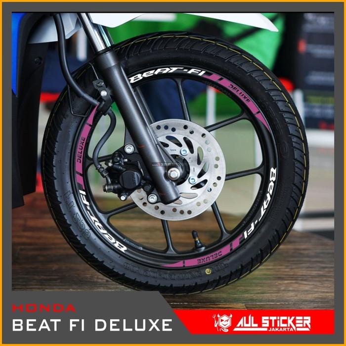 Gambar STICKER VELG NEW BEAT FI DELUXE CUSTOM - putih - ungu dari abigailrejeki undefined Tokopedia