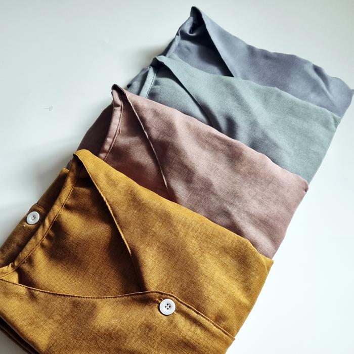 Gambar DRESS LINEN KOREA - Dusty Pink dari vibilo undefined Tokopedia