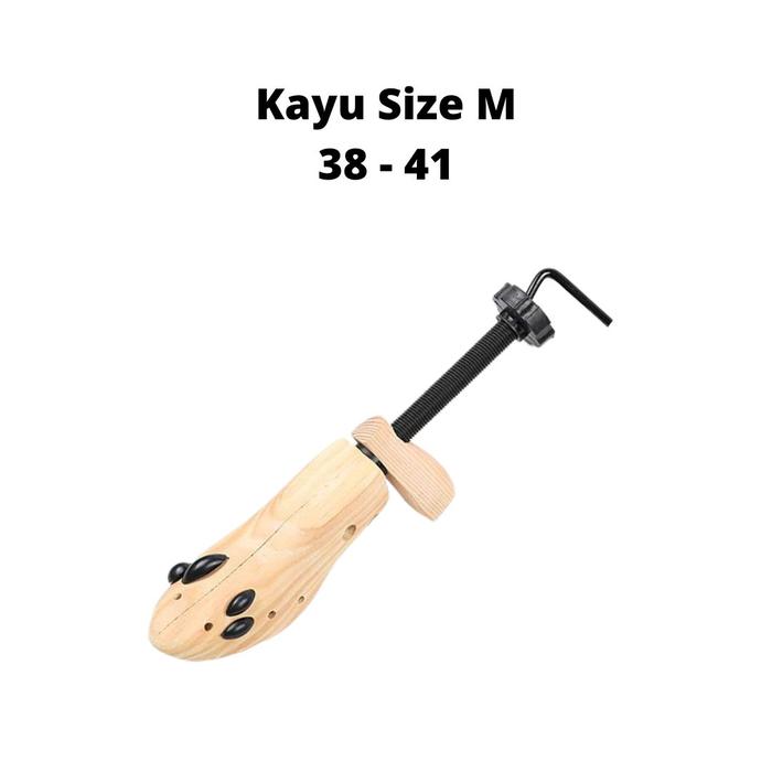 Gambar Alat Pembesar dan Pelebar Sepatu Bahan Kayu - Wooden Shoe Stretcher - M ( 38 - 41 ) dari Meliyana Store undefined Tokopedia