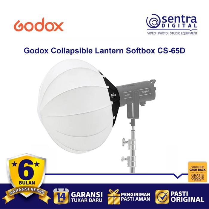Gambar Godox Collapsible Lantern Softbox CS-65D CS65D Mount Bowens dari Sentra Digital undefined Tokopedia