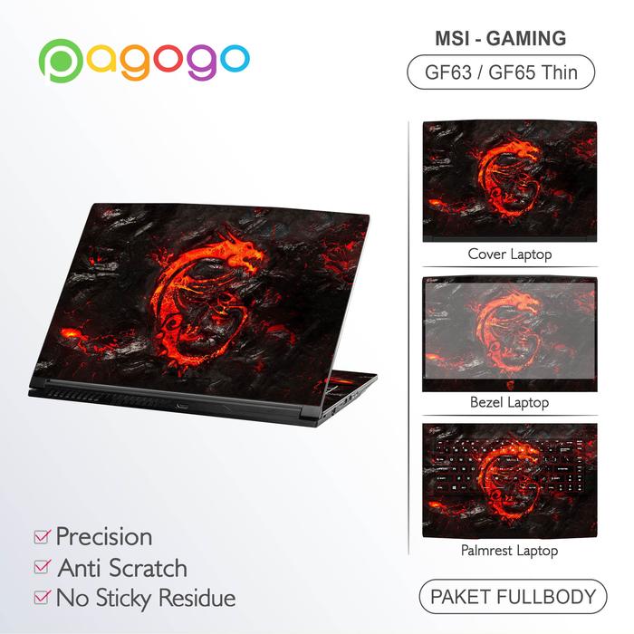 Gambar Skin Keyboard Protector Msi GF63 Thin 9S 9SC 9SCSR 9SCXR Cooskin Ori - FullBody Laptop dari Pagogo Store undefined Tokopedia