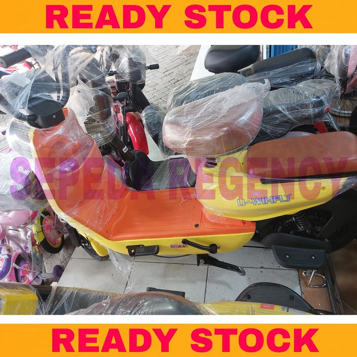 Gambar Sepeda Motor Listrok UWINFLY DRAGONFLY 7 DF 7 Electric E Bike 500 Watt - Kuning dari Sepeda Regency undefined Tokopedia