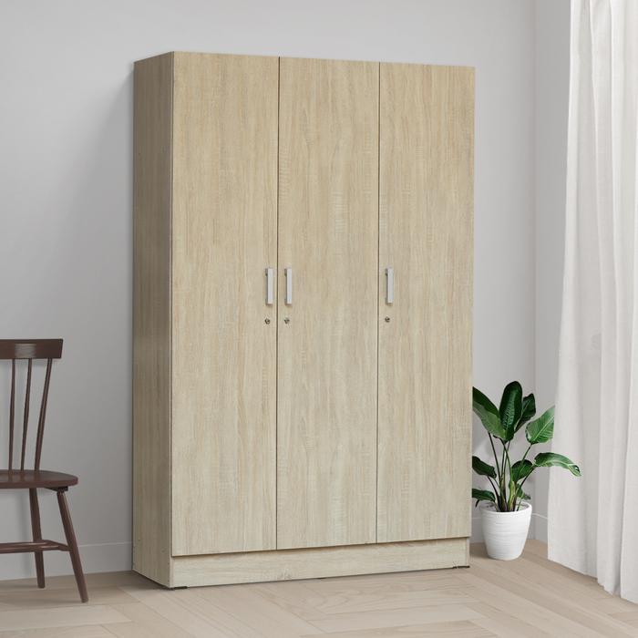 Gambar IDEA Lemari Pakaian Baju Kayu Modern Minimalis - Wanaka 3 Pintu Polos - Sonoma Cream dari Idea Furniture & Home Living undefined Tokopedia