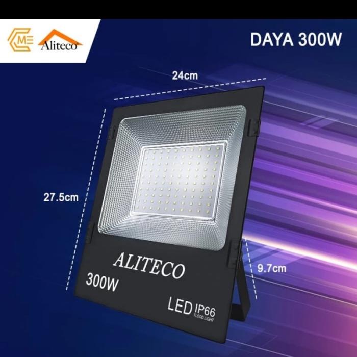Gambar ALITECO lampu sorot led 100w 200w 300w 500w jalan tembak taman parkir - ALITECO 300 WAT dari PROLED ELECTRIC undefined Tokopedia