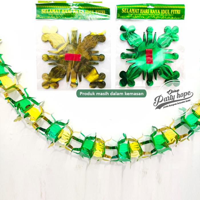 Gambar Hiasan Gantung Lebaran / Garland 3D Ornament / Hiasan Idul Fitri Murah - garland lentera dari PARTY HOPE 2 undefined Tokopedia