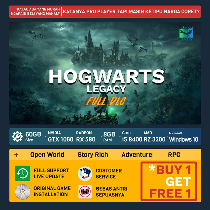 Gambar Hogwarts Legacy PC Steam Game Original + Update DLC - DVD-DL 60GB dari Steam Library undefined Tokopedia
