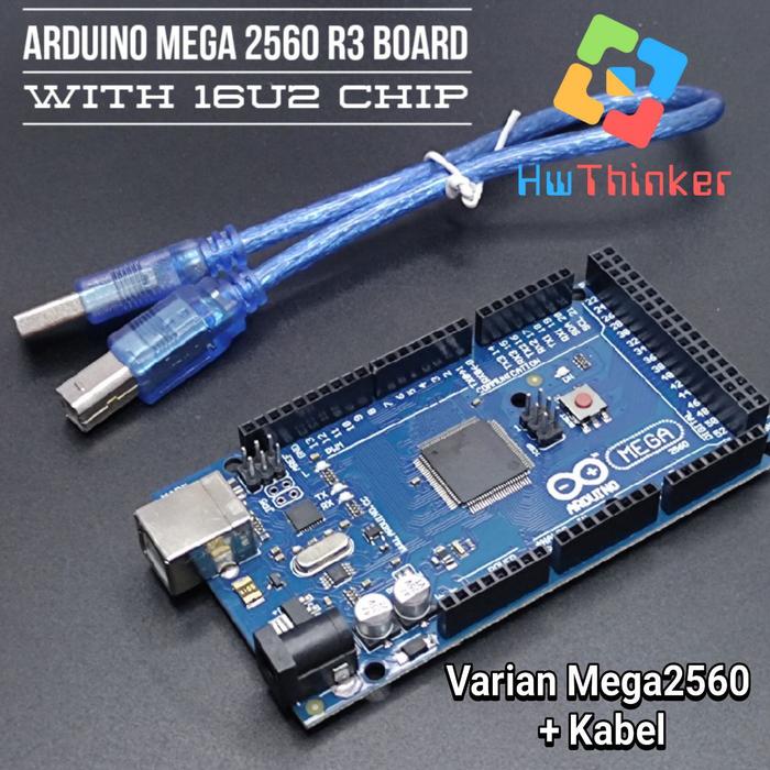 Gambar Board Mega 2560 R3 MEGA2560 ATmega2560 ATmega 16U2 for Arduino IDE - Mega2560+Kabel dari HwThinker undefined Tokopedia
