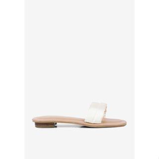 Jual INPACA Simple Comfy Slide Slip on Sandal Alba Black, 39