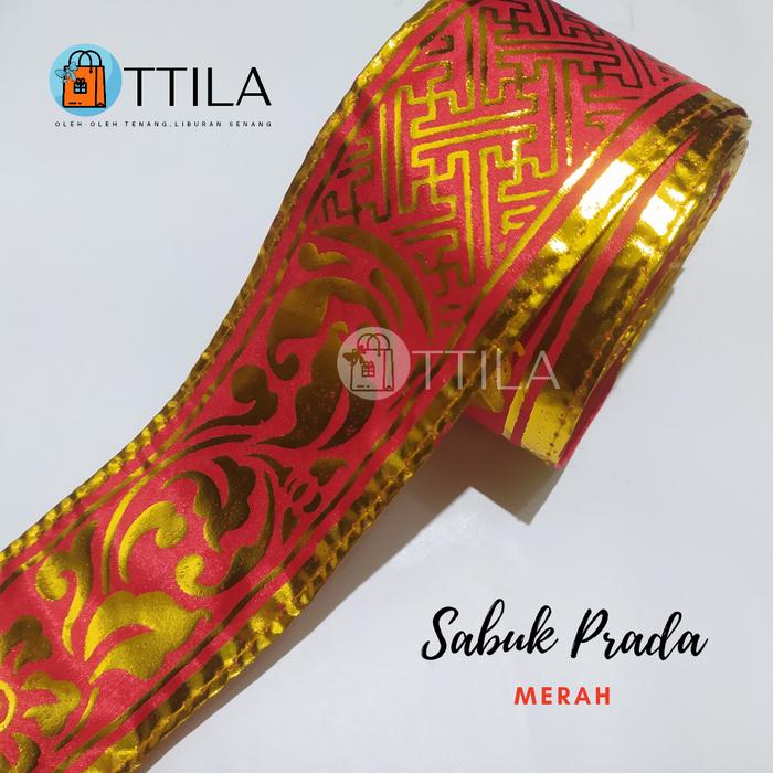 Gambar Sabuk Tari Bali Pakaian Adat Bali Sabuk Prada Satin Selendang - OTTILA - Merah dari Ottila undefined Tokopedia