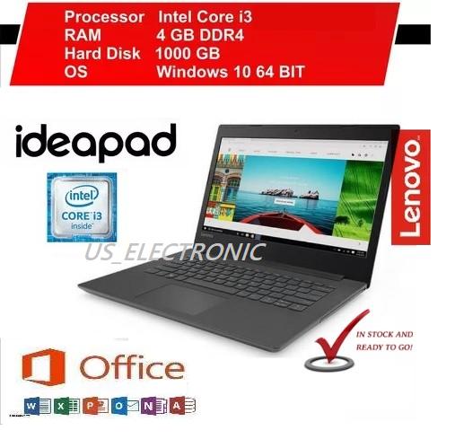 LENOVO IDEAPAD CORE I3 RAM 8GB 512SSD // WINDOWS 10 // 14'' FREE TAS  4GB/128 SSD