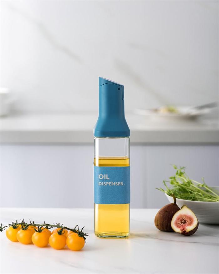 Gambar MANEKI AA262 BOTOL KACA WADAH MINYAK GORENG DAN SAOS - BLUE dari Manekistore undefined Tokopedia