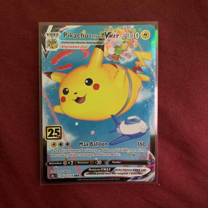 Flying Pikachu VMAX RRR 024/028 S8a 25th Anniversary - Carta Pokemon Giapponese - Foto 13