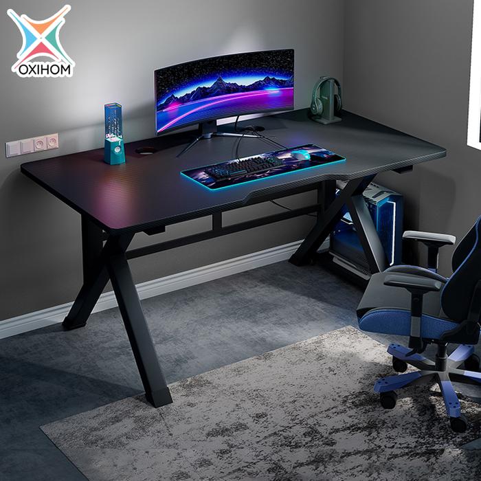 Gambar Oxihom Meja Gaming Meja Belajar Meja Komputer PC Meja Kerja Minimalis - F1301 Hitam, 100x60cm dari Abditama Official undefined Tokopedia