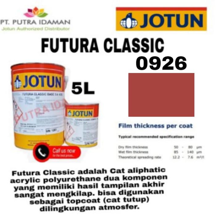 Jual JOTUN CAT KAPAL / FUTURA CLASSIC 5 LITER / 0926 RED CAT JOTUN ...