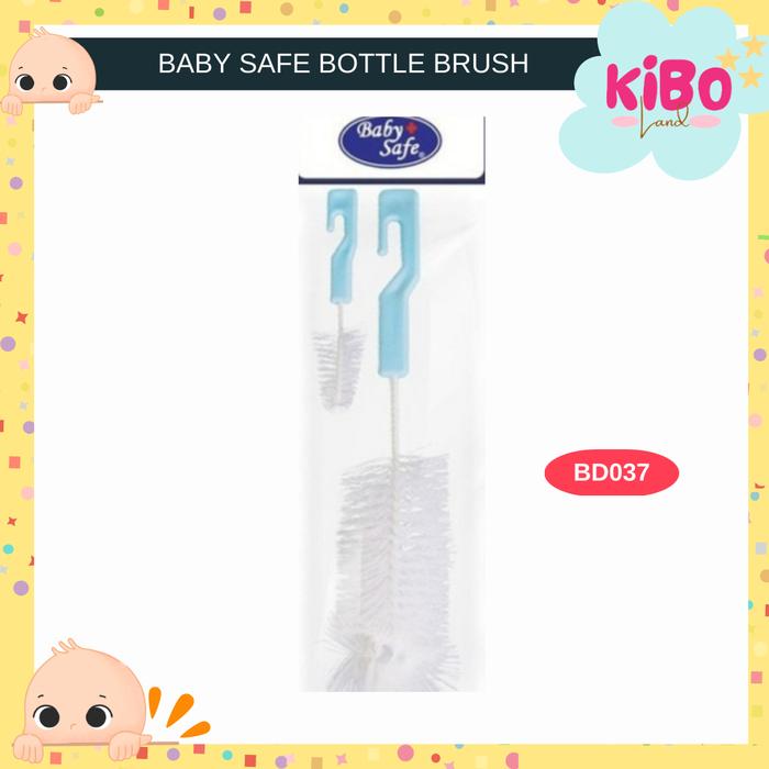 Gambar BABY SAFE SPONGE BOTTLE BRUSH SIKAT BOTOL DOT BAYI BABYSAFE TEAT BRUSH - BD037-BLUE dari Temanbayiku undefined Tokopedia
