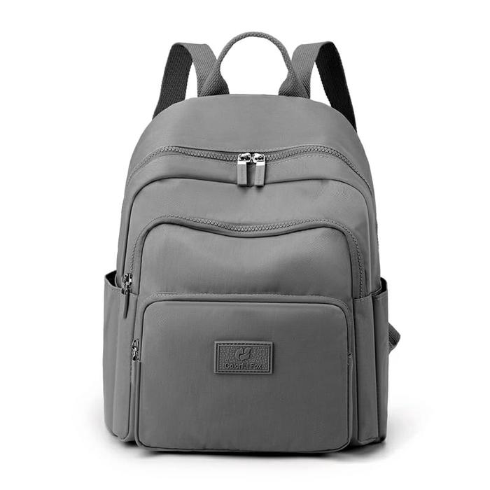 Gambar Tas original - Tas ransel colorful fox 0490 ransel wanita original produk nilon waterproof tas ransel pria wanita - Abu-abu, P26xL17xT33cm dari Colorful fox id undefined Tokopedia