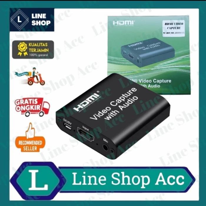 Gambar USB HDMI VIDEO CAPTURE With Loop - HDMI LOOP + MIC dari Line Shop Acc undefined Tokopedia