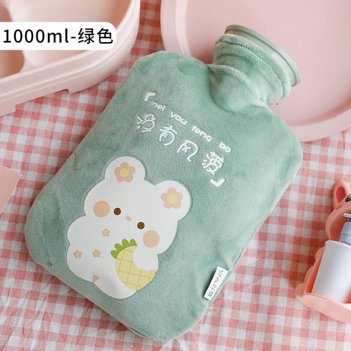 Gambar Kantong Kompres Air Panas Karakter Rabbit Import 1000 ml - HIJAU dari Miumiu Island undefined Tokopedia