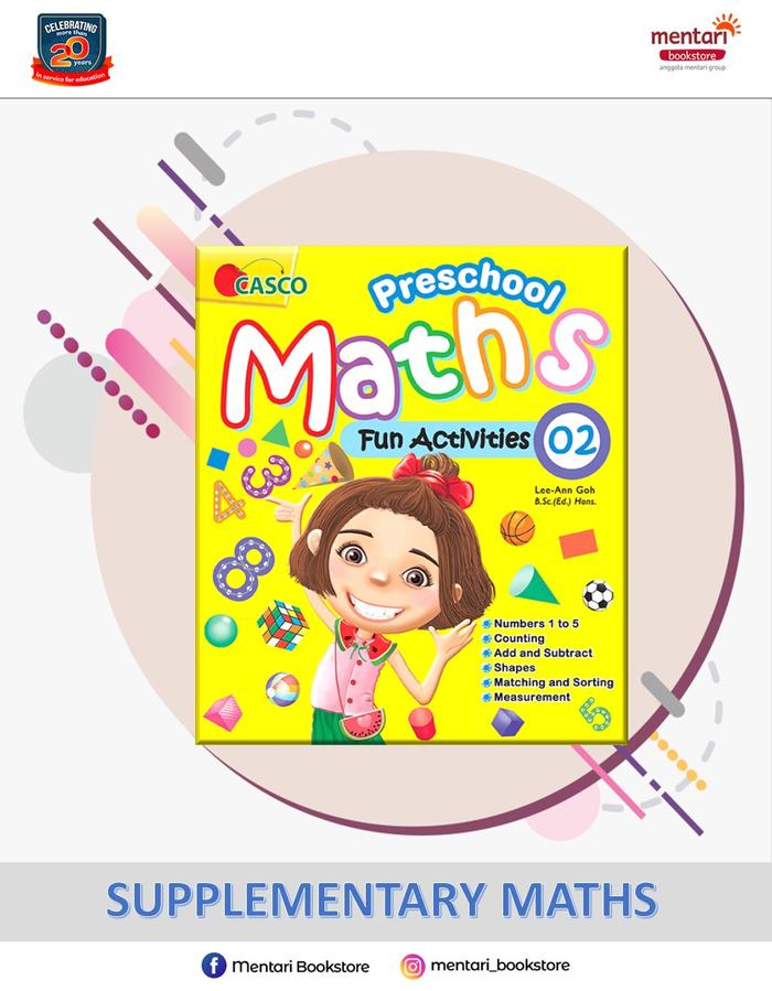 Jual CASCO Preschool Maths Fun Activities | Buku Latihan Matematika TK ...
