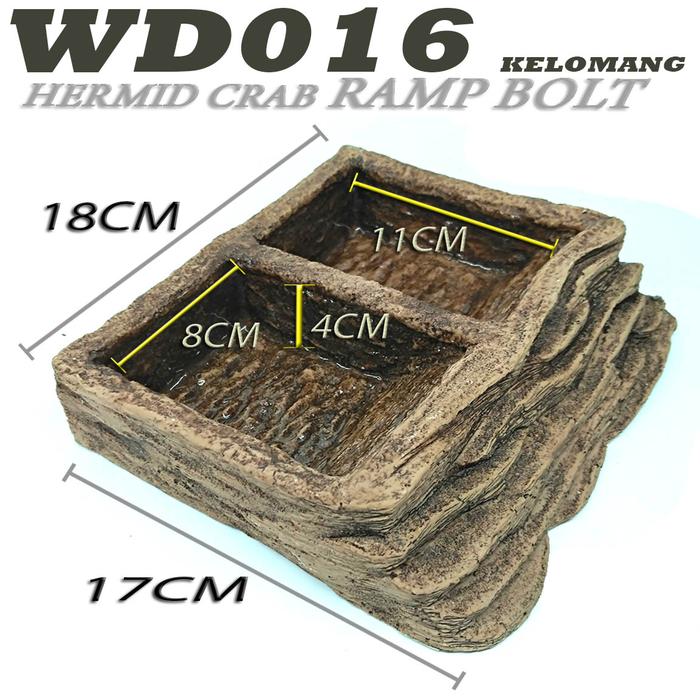 Gambar WD016B WATER DISH 2IN1 TEMPAT WADAH AIR MAKAN MINUM HEWAN KELOMANG - WD016 B dari reptile store id undefined Tokopedia