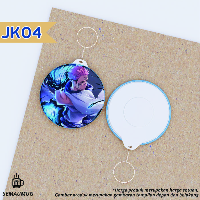 Gambar GANTUNGAN KUNCI JUJUTSU KAISEN GANCI BULAT ANIME CUSTOM SEMAUMUG - JK 4, 44 MM dari semaumug undefined Tokopedia