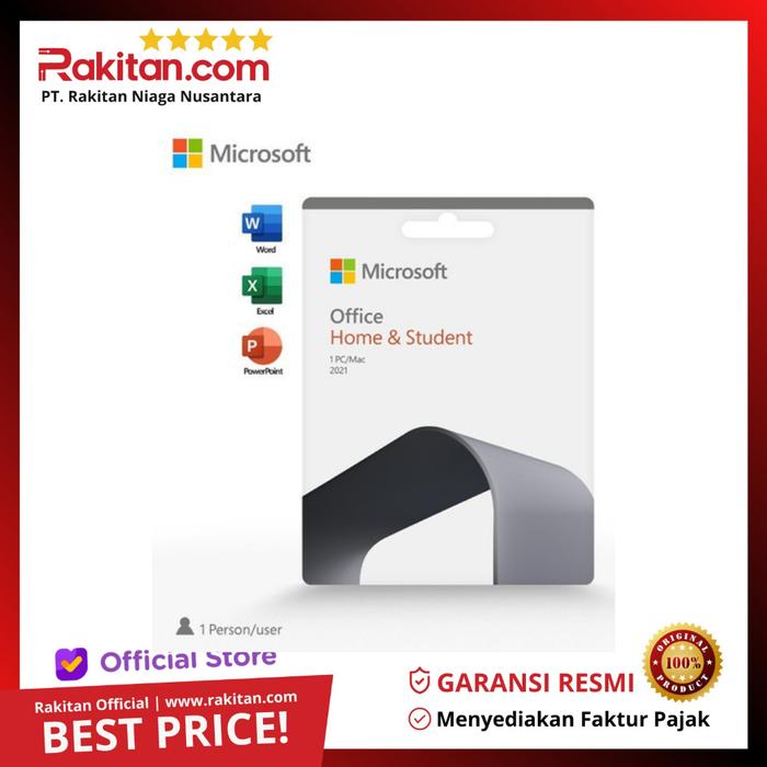 Gambar Software Microsoft Office Home & Student 2021 POSA CARD OHS 1 User dari Rakitan Computer undefined Tokopedia