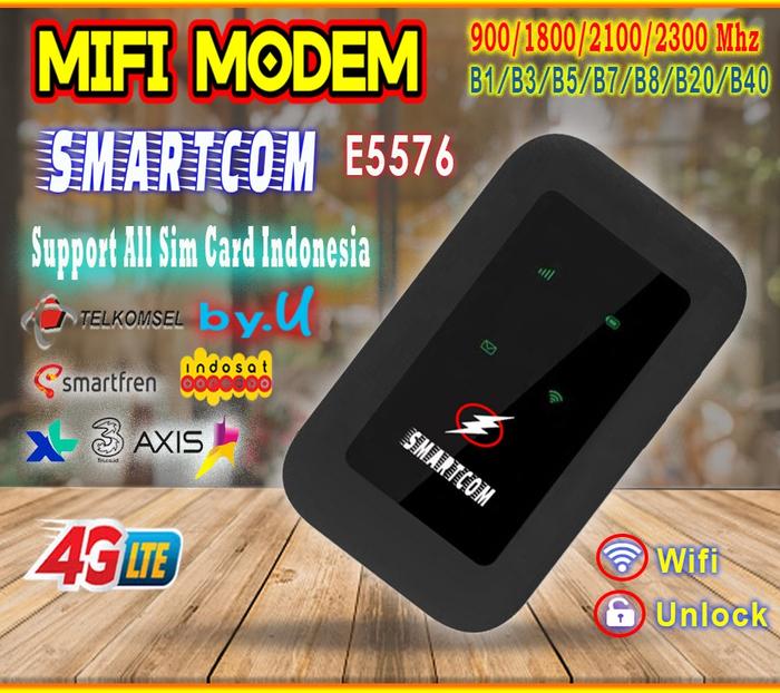 Gambar Wifi Modem MIFI 4G LTE SMARTCOM SM-E5576 Unlock All Operator - E5576 dari VQ TECHNOLOGY undefined Tokopedia