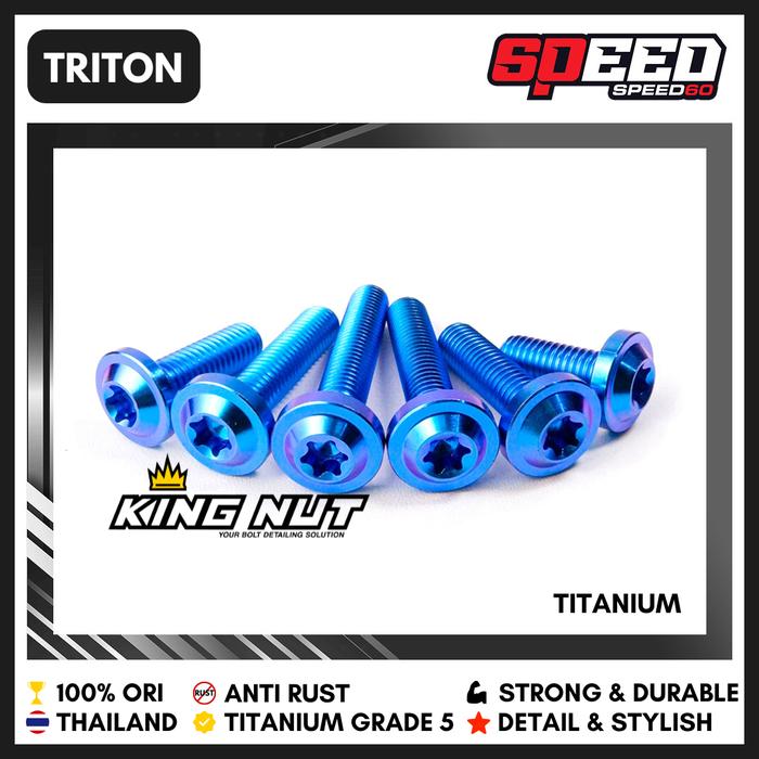 Gambar Titanium Probolt Baut Krengkes Gardan Honda Vario 160 Grade 5 King Nut - Triton dari Speed60 undefined Tokopedia