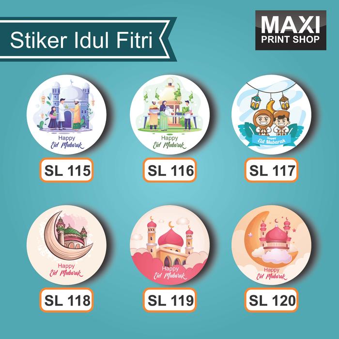 Jual Stiker Label Idul Fitri / Stiker Hampers / Stiker label Lebaran 4 ...