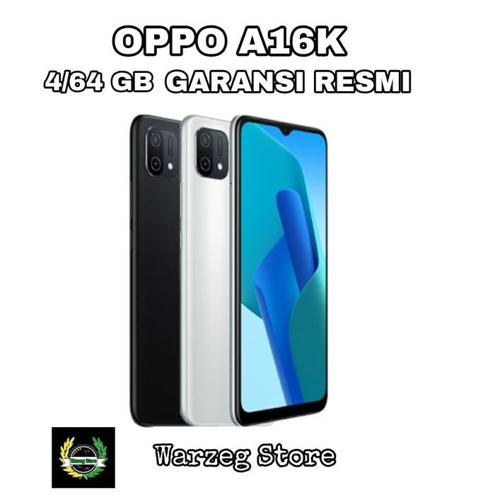 Gambar HP OPPO A16K 4/64 GB - OPO A16 K RAM 4GB ROM 64GB GARANSI RESMI OPPO - Hitam dari Warzeg Store undefined Tokopedia