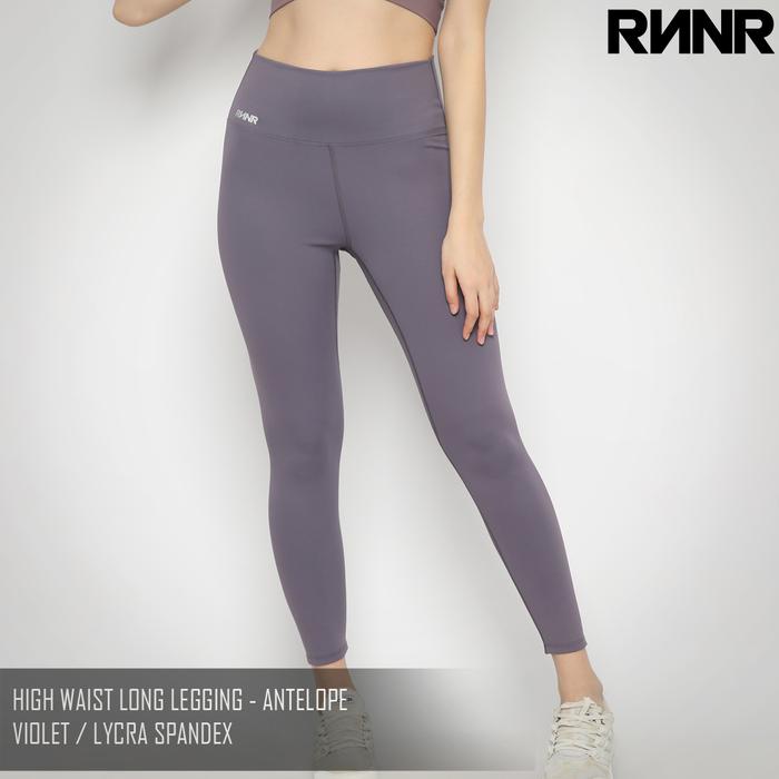 Gambar LEGGING PANJANG HIGH WAIST MENUTUP PERUT CELANA SENAM YOGA FITNESS GYM - Violet, L dari RNNR.id undefined Tokopedia