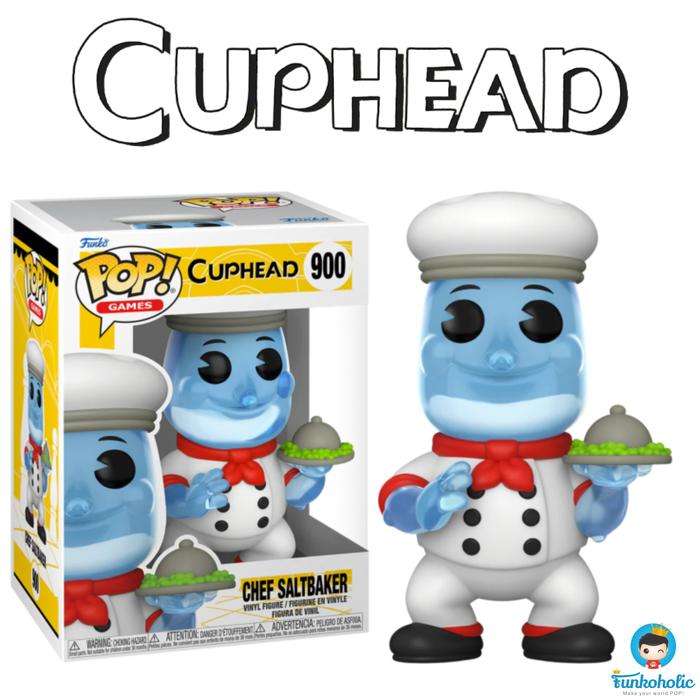 Funko Pop! Cuphead – Chef Saltbaker & Aeroplane Chalice Vinylfigur, 9,5 Cm, In Schaufensterbox