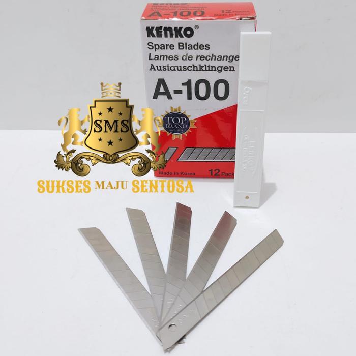 Gambar PISAU CUTTER KENKO KECIL A-300/ALAT PEMOTONG KERTAS KENKO ORIGINAL - REFFIL A100 KCL dari SUKSES MAJU SENTOSA undefined Tokopedia