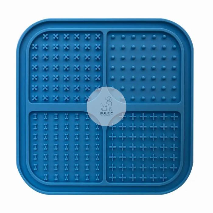 Gambar PET SLOW FEEDER DOG CAT LICK MAT TEMPAT MAKAN ANJING KUCING PET BOWL - Biru dari Boboy Pet Supplies undefined Tokopedia