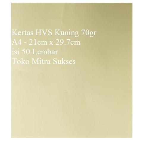 Gambar Kertas HVS Kuning A4 70gram isi 50 Lembar - Kuning dari Toko Mitra Sukses undefined Tokopedia