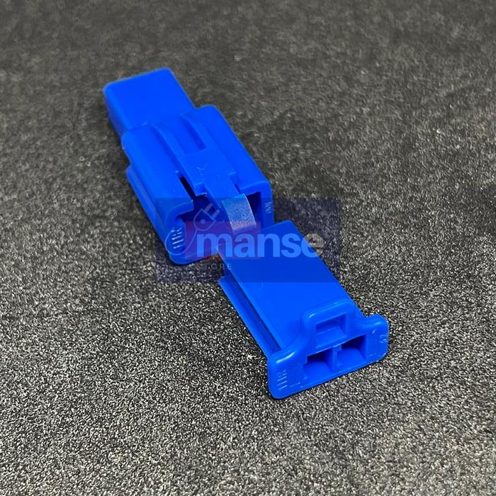 Gambar Socket Motor 2 Pin Kecil / Soket Konektor Kabel 2 Pin Warna (Set) - Biru dari manse.store undefined Tokopedia