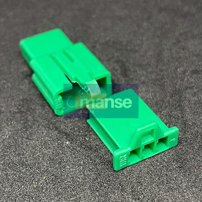 Gambar Socket Motor 3 Pin Kecil / Soket Konektor Kabel 3 Pin Warna (Set) - Hijau dari manse.store undefined Tokopedia