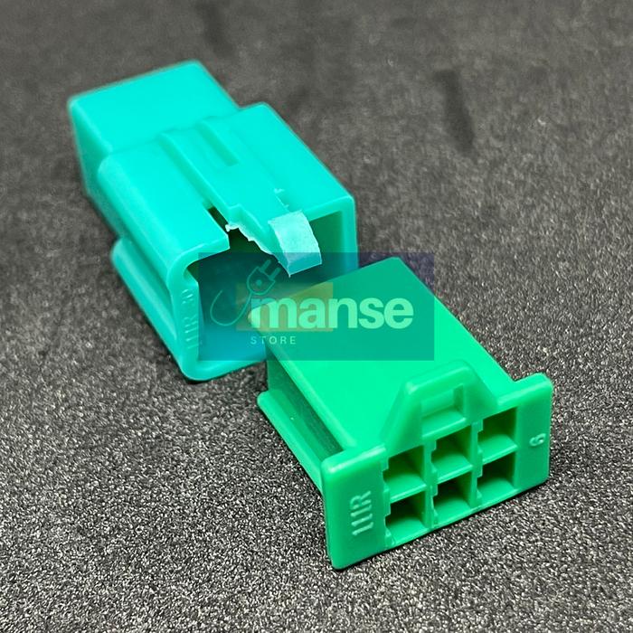 Gambar Socket Motor 6 Pin Kecil / Soket Konektor Kabel 6 Pin Warna (Set) - Hijau dari manse.store undefined Tokopedia