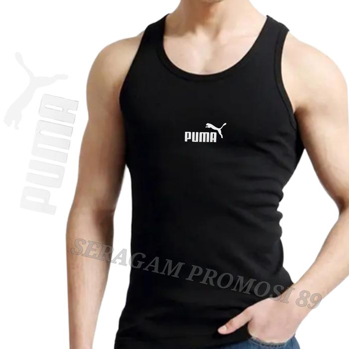 Gambar Kaos Dalam Singlet Pria PUME Baju Lekbong Distro Cowok Tank Top Pria - Hitam(PUME), Singlet=M dari MASTER SERAGAM undefined Tokopedia