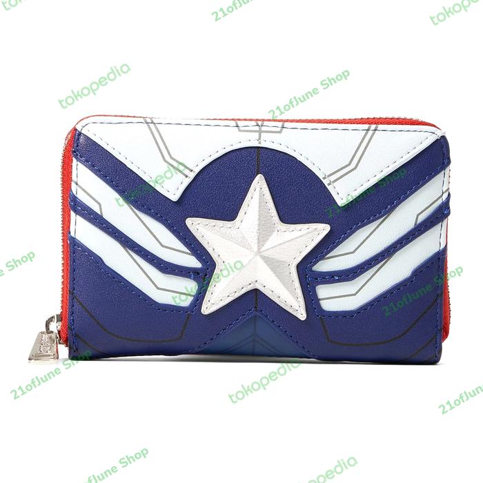 Loungefly Marvel Falcon Captain America Cosplay Zip-around Wallet