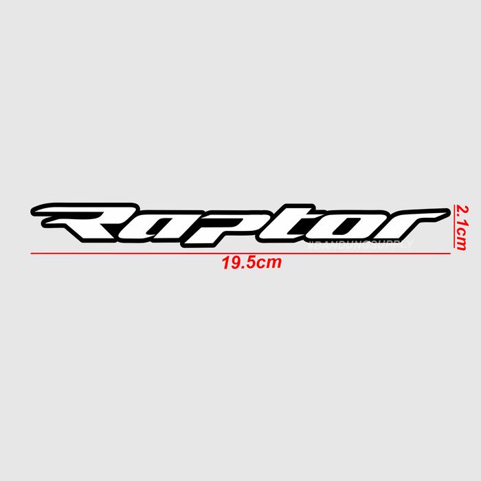 Jual STIKER ATV YAMAHA RAPTOR /sticker-logo-emblem-strip-decal ...