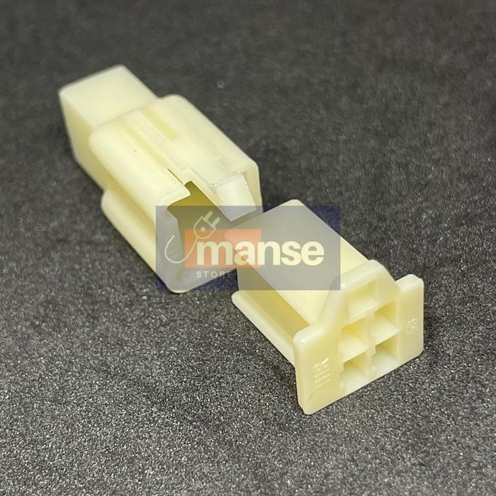 Gambar Socket Motor 4 Pin Kecil / Soket Konektor Kabel 4 Pin Warna (Set) - Krem dari manse.store undefined Tokopedia
