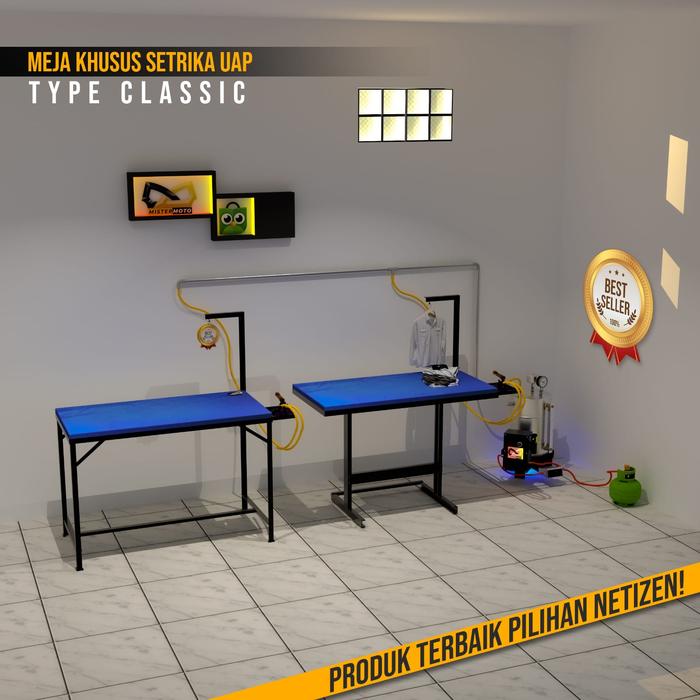 Gambar Setrika Uap Steam Boiler MISTERMOTO Full Otomatis MURAH 2 Gosokan - 2SET+2MEJA+PIPA dari Mistermoto Boiler undefined Tokopedia