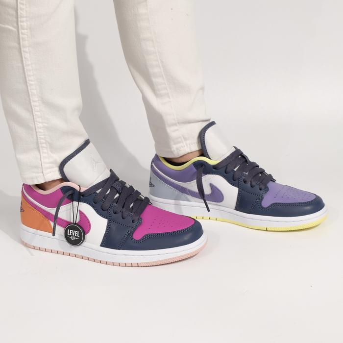 Air Jordan Low Mismatched Purple Magenta W 100% Original di Level  Up Sneakers Tokopedia
