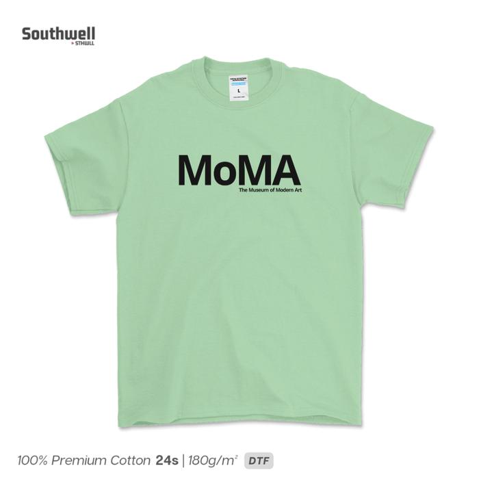 Gambar (T-shirt) Museum of Modern Art Kaos logo MoMA - Green Ash, L dari Southwell.id undefined Tokopedia