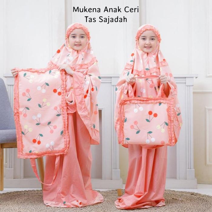 Gambar Mukena Anak 5-6 Tahun Size M Motif Sajadah Karakter Ceri Salem dari Bazar Mukena Indonesia undefined Tokopedia