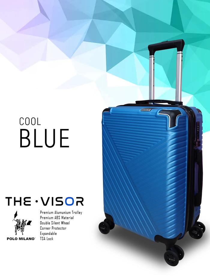 Gambar Koper Premium TSA EXPAND Size 24 Inch with Hinomoto Silent Wheel 300 - Blue dari Polo Milano undefined Tokopedia