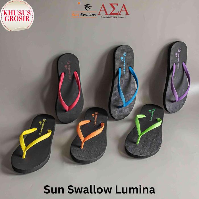 Gambar Sandal Jepit Wanita Sun Swallow Lumina Size 9-10.5 dari Zigma Grosir undefined Tokopedia
